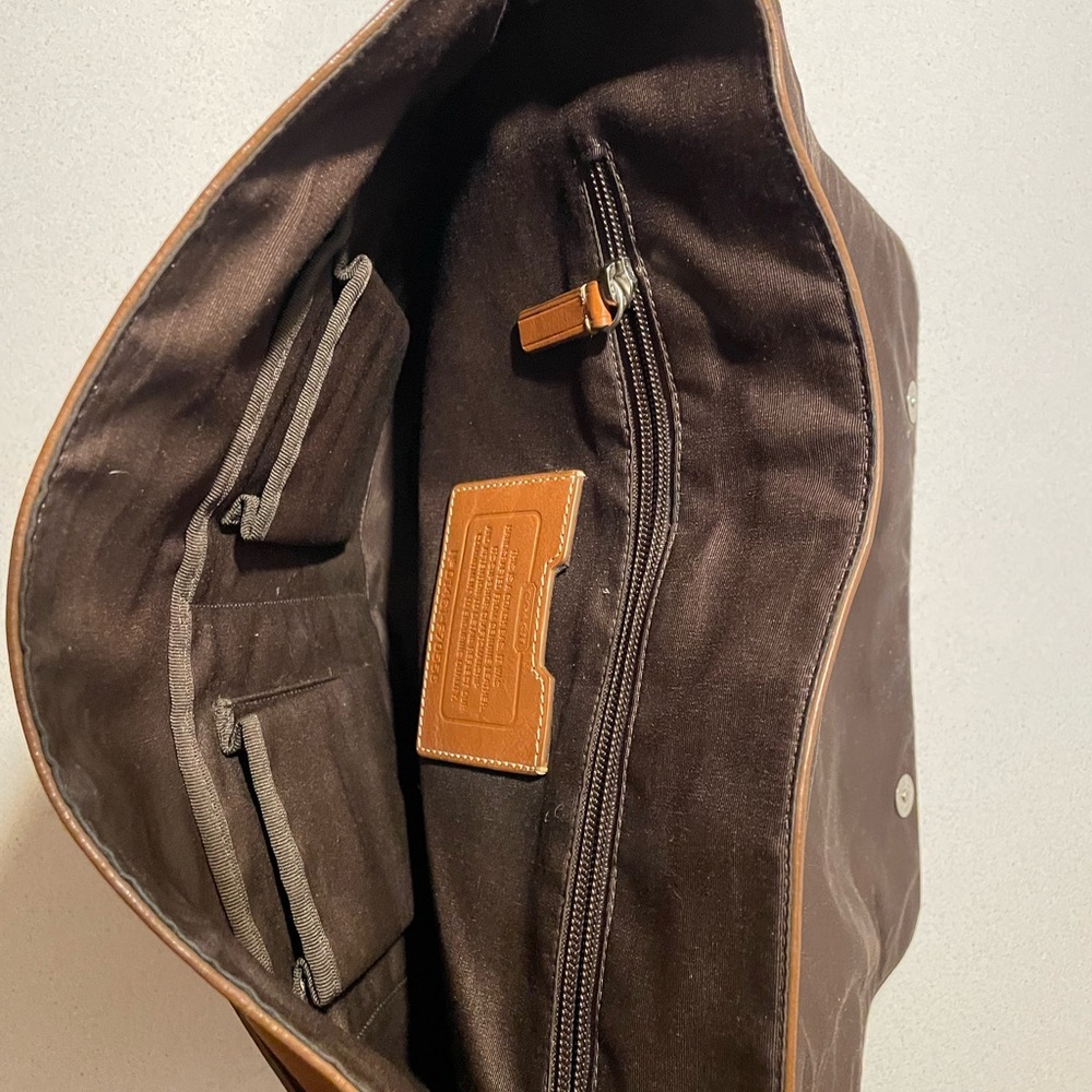 COACH Leather Briefcase Laptop bag - Picture 6 of 7